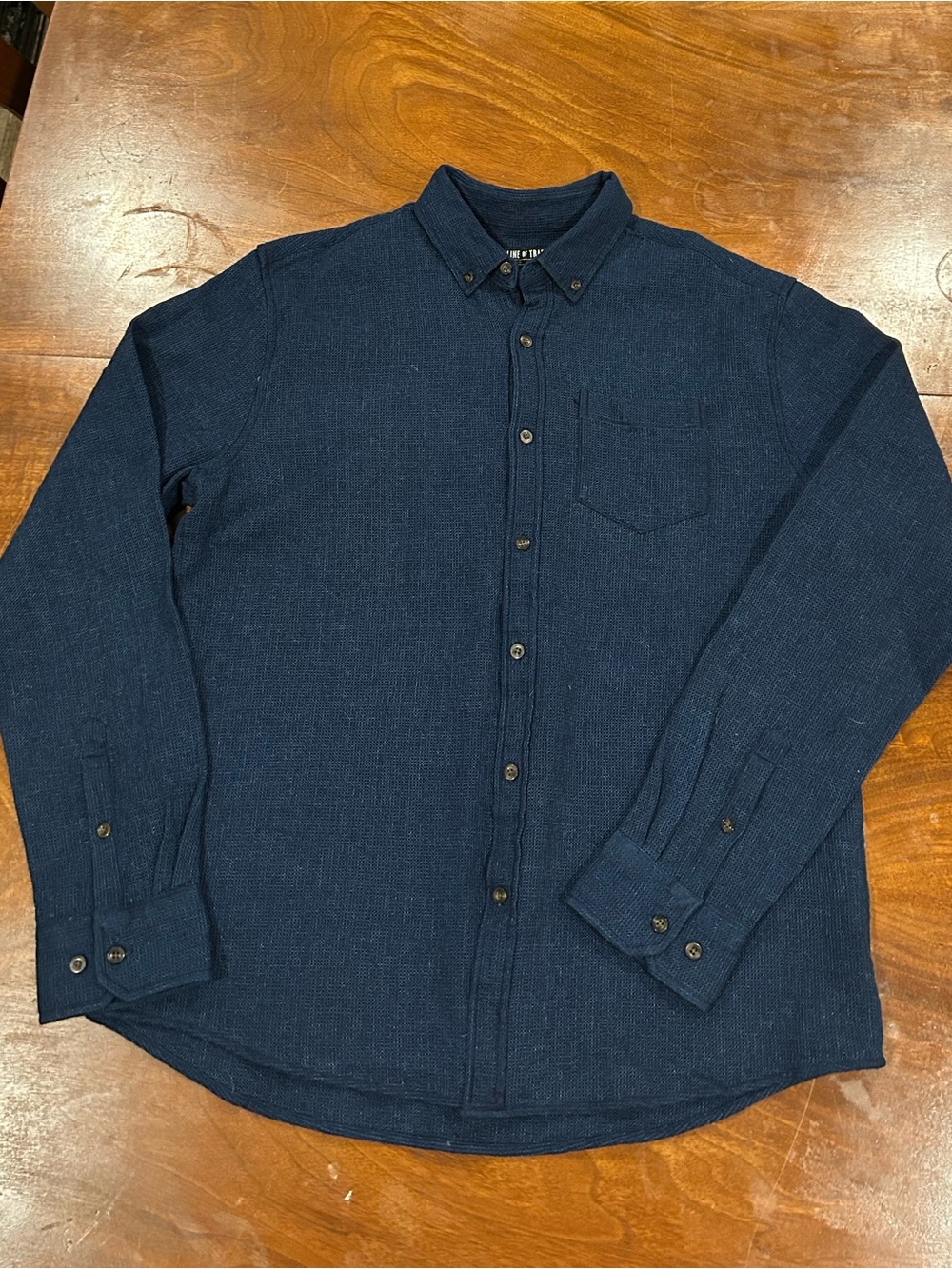Men’s size L Button Down Navy Blue Line of Trade Button Up